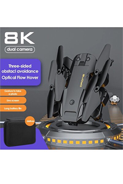 YILDIRIM OYUNCAK Astro 1080P HD Kameralı Drone Katlanabilir Taşıma Çantalı 4 Pervaneli Havada Stabil Kalma Sensörlü