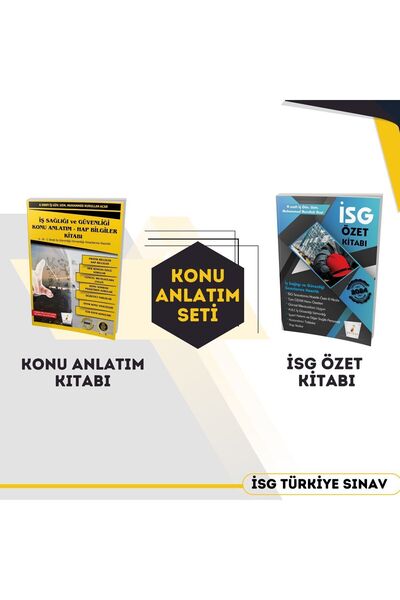 İSG TÜRKİYE SINAV Isg Konu Anlatım Artı Isg Özet Kitabı 2025
