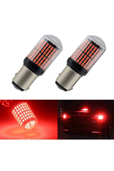 FEMEX 1016 Pr21/5w Çift Duy Led Bay15d 144 Ledli Kırmızı 2 Adet