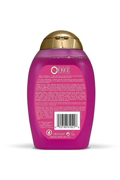 OGX 385ML Pomegranate Ginger Purifying Shampoo