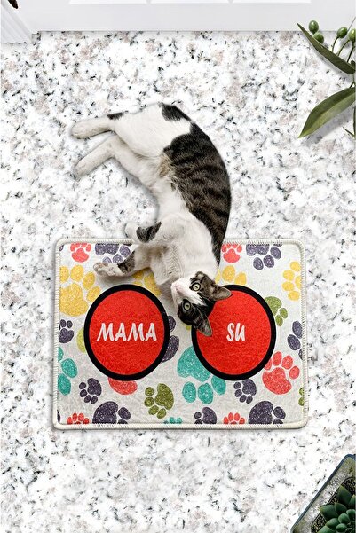 YTR HOME Dijital Baskılı Dekoratif Kedi Paspası