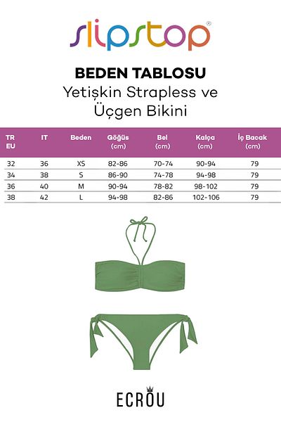 SLIPSTOP Στράπλες Γυναικείο Tiedye Bikini