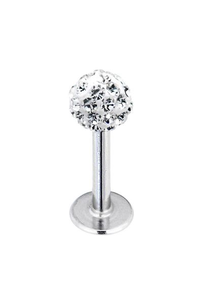 AyçaSilver Multi-Stone Shambala Lip, Tragus, Ear Piercing
