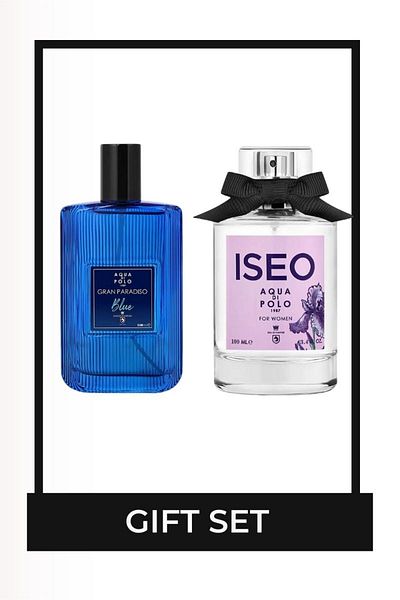 Aqua Di Polo 1987 Aqua di Polo 1987 Iseo & Gran Paradiso Blue 100 ml EDP Perfume Set for Men and Women STCC021373