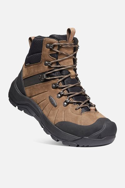 Keen Revel 4 Mid Polar M-dark Earth/caramel - Waterproof Men's Snow Boots - Light Brown