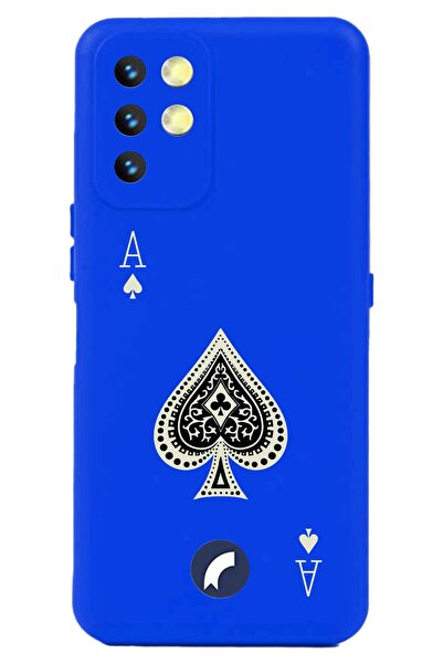 Reeder جراب S19 Max مصنوع من السيليكون باللون الأزرق مع طباعة وحماية للكاميرا