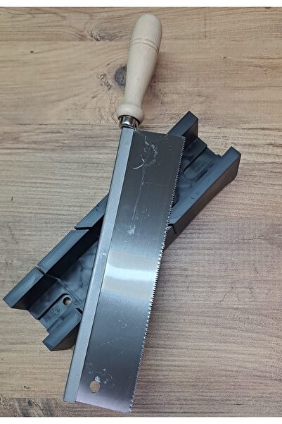 Depolife Gönye Köşe Kesim Kutusu Marangoz Hobi 90 45 Dereceli Kesim Aparatı Eğik Kesme Kılavuzu