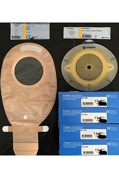 Coloplast Ostomi Torbası Şeffaf-70 Mm-30 Adet/ostomi Adaptörü -10 Adet/pasta 60gr-4 Adet