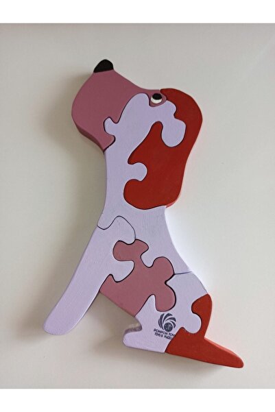 Sevimli Köpek Ahşap Puzzle Yapboz