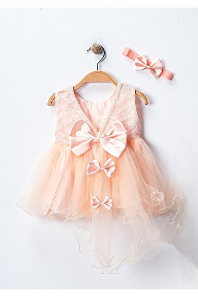 Petite Ponpon Baby Yenidoğan Bebek Mevlüt Elbisesi Prenses Mevlit Elbise Dantelli Gelinlik Abiye Bebek Hediyelik 0-6 Ay