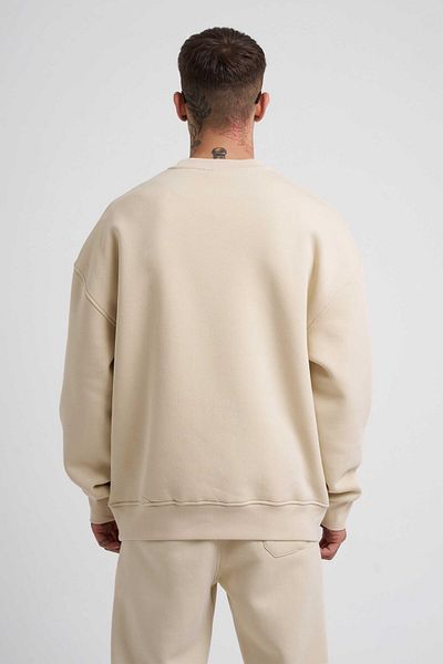 BayBayan Ανδρικό βαμβακερό φούτερ Oversize - Loose Fit, Stretchy και Hooded, Τρία Κλωστές
