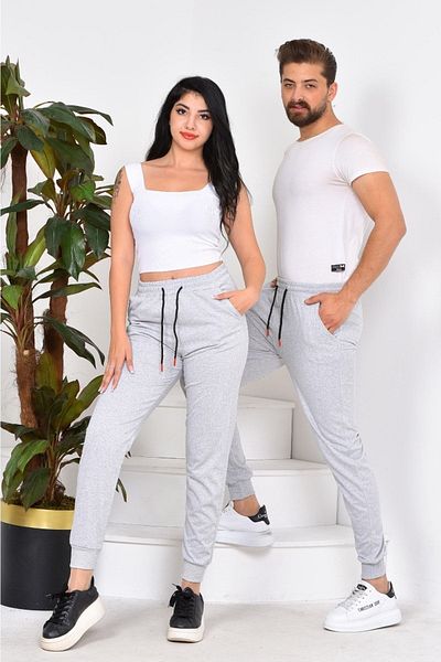 EXSPORT Ανδρικό Jogger Grey Sweatpants