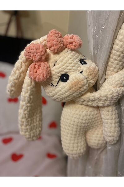Homesinti 30cm Büyük Boy Amigurumi Perde Tutacağı, Uyku Arkadaşı, Oyun Arkadaşı I(İSİM IŞLENEBİLİR)