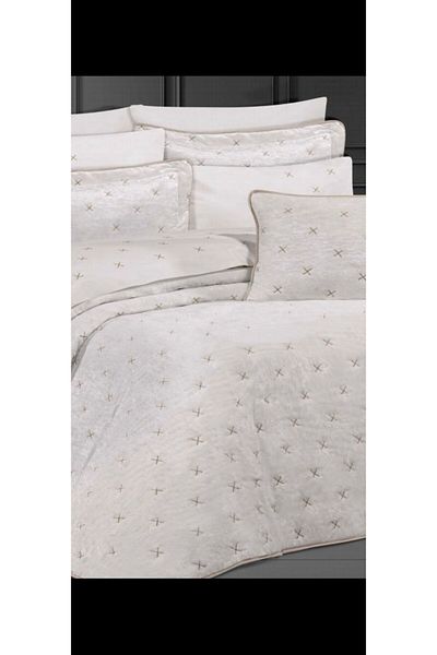 baladı home ev tekstil home collection Double Lace Bedspread - 10 Pieces, King Size Dowry Box