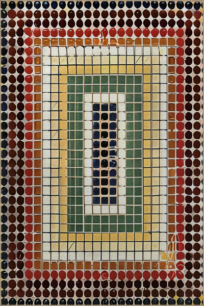 Rugs Modern Halı Covor decorativ vintage cu model geometric mixt multicolor 5141