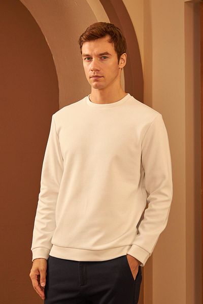 BayBayan Ανδρικό φούτερ Oversize - Casual, Ευέλικτο, Παχύ Εσωτερικό, Βαμβακερό, Ανοιχτό, Εποχιακό
