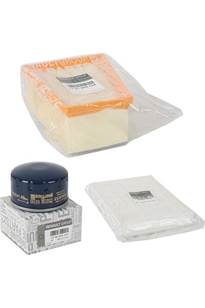Genel Markalar Renault Clio 2 1.4 16v Filtre Bakım Seti ( Hava Filtresi - Yağ Filtresi - Polen Filtresi )