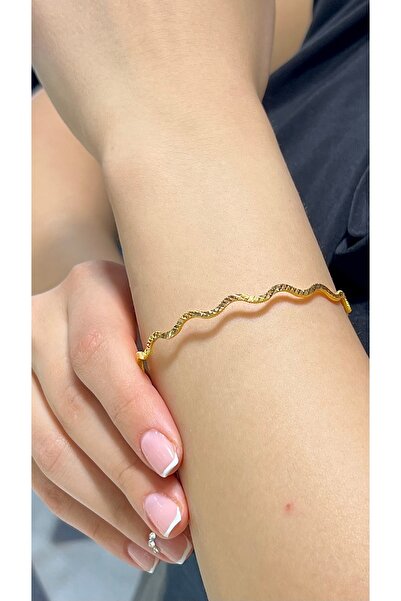 20 gr (GRAM) Yatırımlık Işçiliksiz Cam Kırığı Ajda Bilezik 22 Ayar Altın