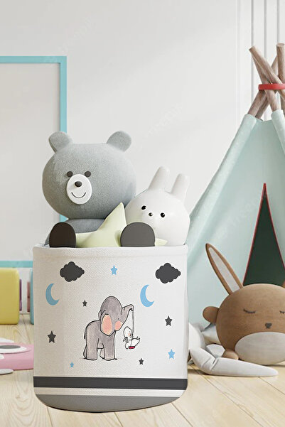 Talia Home Elefant alb drăguț - Jucărie pentru organizator de cameră pentru c...