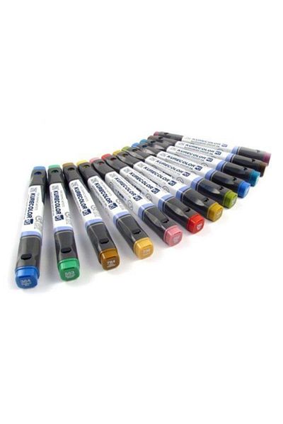 Zig Kurecolor Twin S Marker Pen 12 COLOR SET DULL COLORS