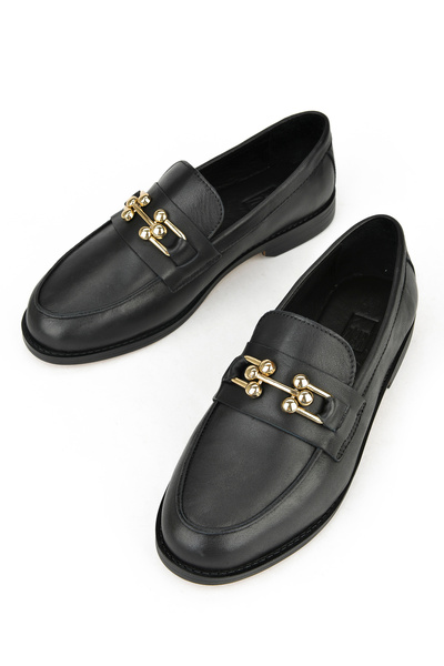 Ziya Black Genuine Leather Women's Shoes -1411033Z24073