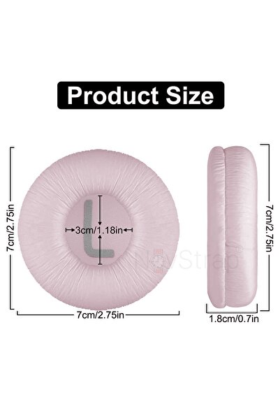 NovStrap Headphone Pad Sponge Compatible with Jbl Tune T500Bt 510Bt 520Bt T560Bt T600 T450 460 Jr300 310 T250
