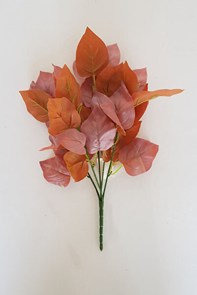 adresiburasi 5 فروع صناعية نباتات خضراء واقعية باللون البني