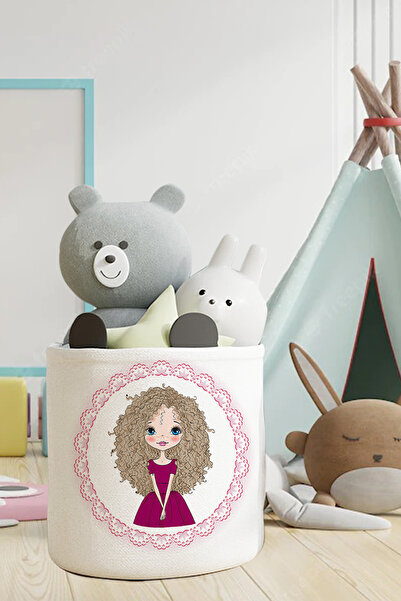 Talia Home Ροζ οργανωτής δωματίου για κορίτσια και μωρά - Καλάθι για παιχνίδι...