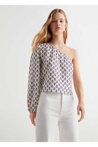 Mango Teen Ecru Blouse for Kids