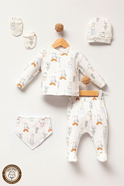 MAHFEL Baby Hospital Exit Set - Elephant and Zebra Pattern