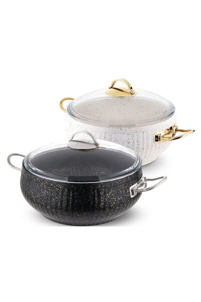 Öncü Granit Derin Tencere 30cm Siyah 1 adet