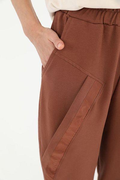 Puane Organic Cotton and Cross Parachute Fabric Detailed Shalwar Trousers 18158