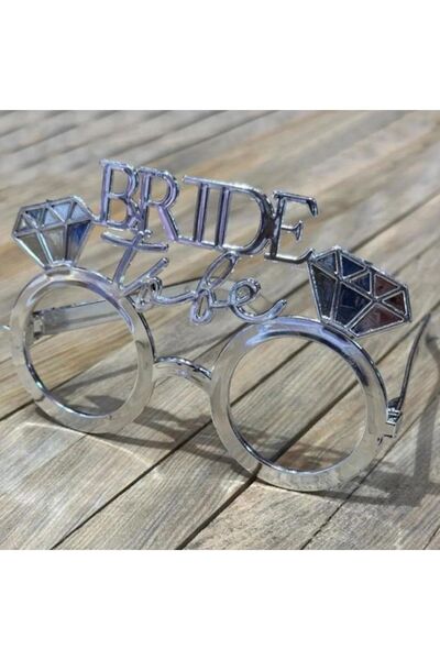 parti sürprizi نظارات حفلات Bride To Be أحادية اللون باللون الفضي