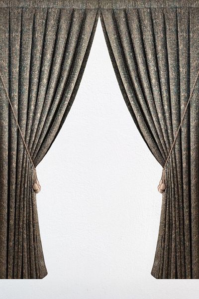 MebelPort Curtain Background Jacquard Curtain Perla Pattern Double Wing Sheer Pleated (1 X 3)