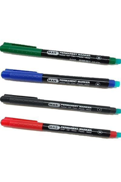 Mas Asetat Kalemi M Boy 4 Renk Kartelada Silgili Asetat Kalemi