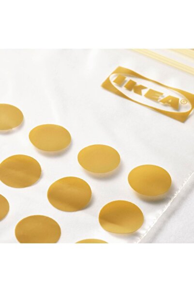 IKEA Toplam 60 Adet Kilitlenebilir Buzdolabı Poşeti Cn Ticaret 30lu 0,4 L Sarı Ve 30lu 1 L Siyah