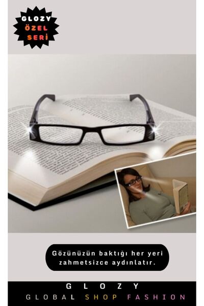 GLOZY Camsız Led Işıklı Kitap Okuma Gözlükleriyle Okuma Deneyimini Yeniden Ta...
