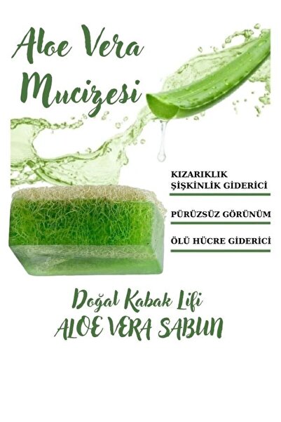 Sabun Filozofu Aloe Vera Kabak Lifli Sabun - Doğal Cilt Bakımı Ve Temizlik Ürünü