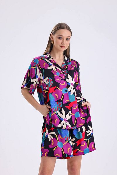 HANIQA PATTERNED BOTTOM TOP SET