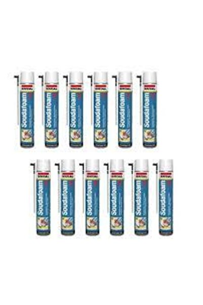 Soudal Soudafoam 1k Poliüretan Köpük 600 gr 12 Adet