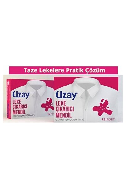 Uzay Leke Çıkartıcı Mendil 12'li 2 Adet Stain Remover Wipe