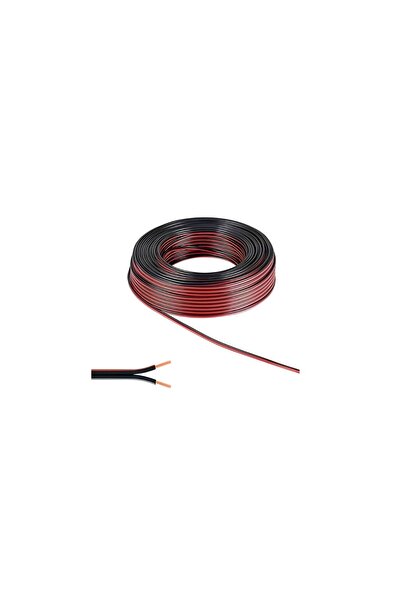 ZEMBİL 10 Metre 2X0.75 Elektrik Tesisat Bitişik Yassı Kordon Hoparlör Kablosu