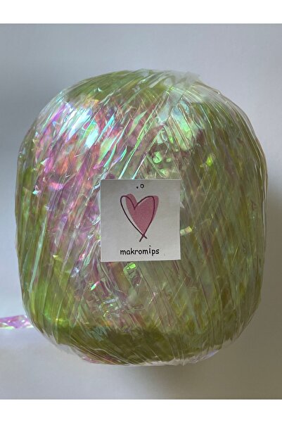 Makromİps Premıum Metalik Kâğıt Rafya Ip (50GR/M -5) Parlak Abiye Polyester Ç...