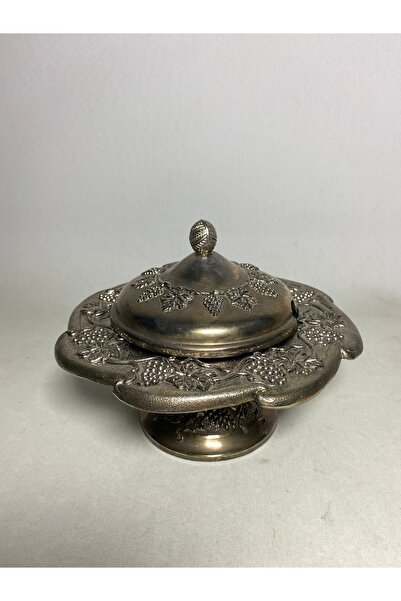 AntikHacı Vintage Alman Gümüşü Kapaklı Şekerlik