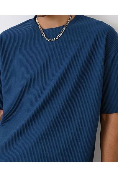 İLKCET MODA Ανδρικό μπλουζάκι Ottoman Premium Oversize