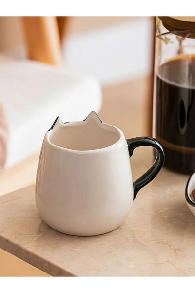 LC Waikiki Ceramic Mug with Cow Figure 350 ml