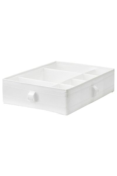 IKEA Гардероб/Органайзер за скрин/кутия, бял, 44x34x11 см