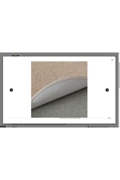 IKEA Χαλάκι μπάνιου Södersjön, ανοιχτό μπεζ, 55 εκ., στρογγυλό