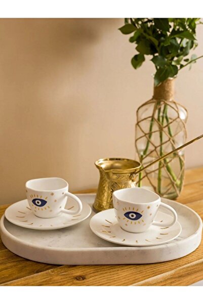 LC Waikiki LCW HOME Göz Baskılı 2 Kişilik Kahve Fincan Takımı 90 Ml