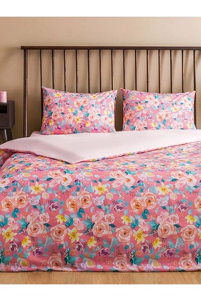 LC Waikiki Σετ Παπλωματοθήκη διπλής όψης LCW HOME Floral Printed